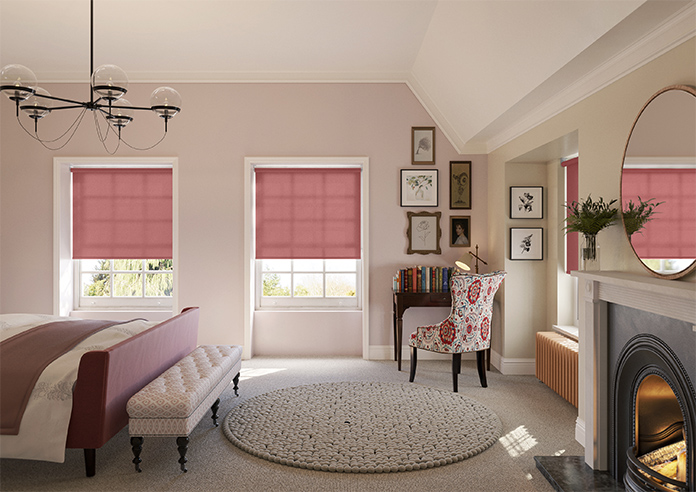 Trapani, Burgundy - Twist&Fit Roller Blind - Image 8